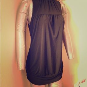 Black Keyhole Back tank